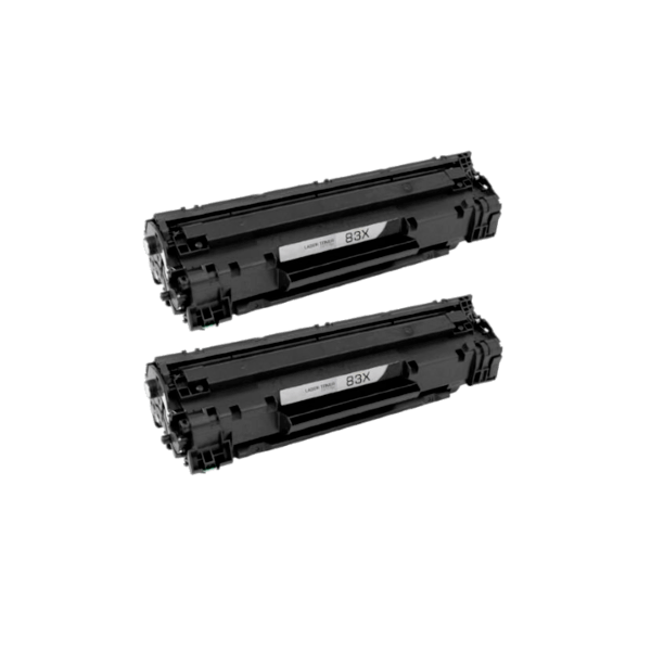 Compatible HP 83X Toner High Yield CF283X 2 PACK Compatible HP 83X Toner High Yield CF283X 2 PACK