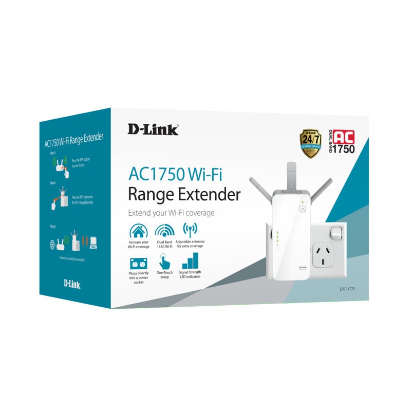 D-Link AC1750 Wi-Fi Range Extender D-Link AC1750 Wi-Fi Range Extender