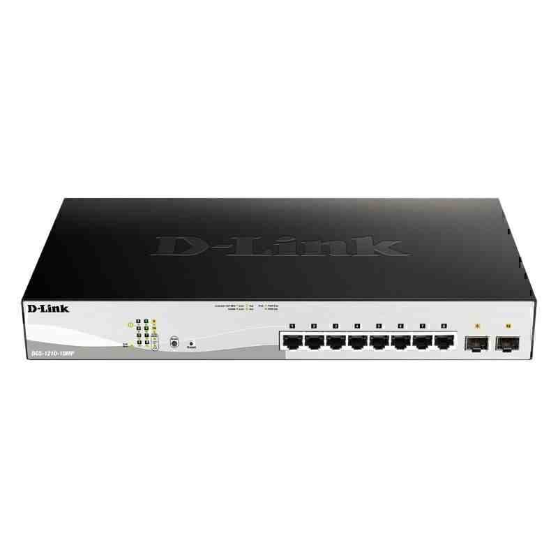 D-Link 10-Port Gigabit Smart Managed 130W PoE Switch with 8 PoE Ports D-Link 10-Port Gigabit Smart Managed 130W PoE Switch with 8 PoE Ports