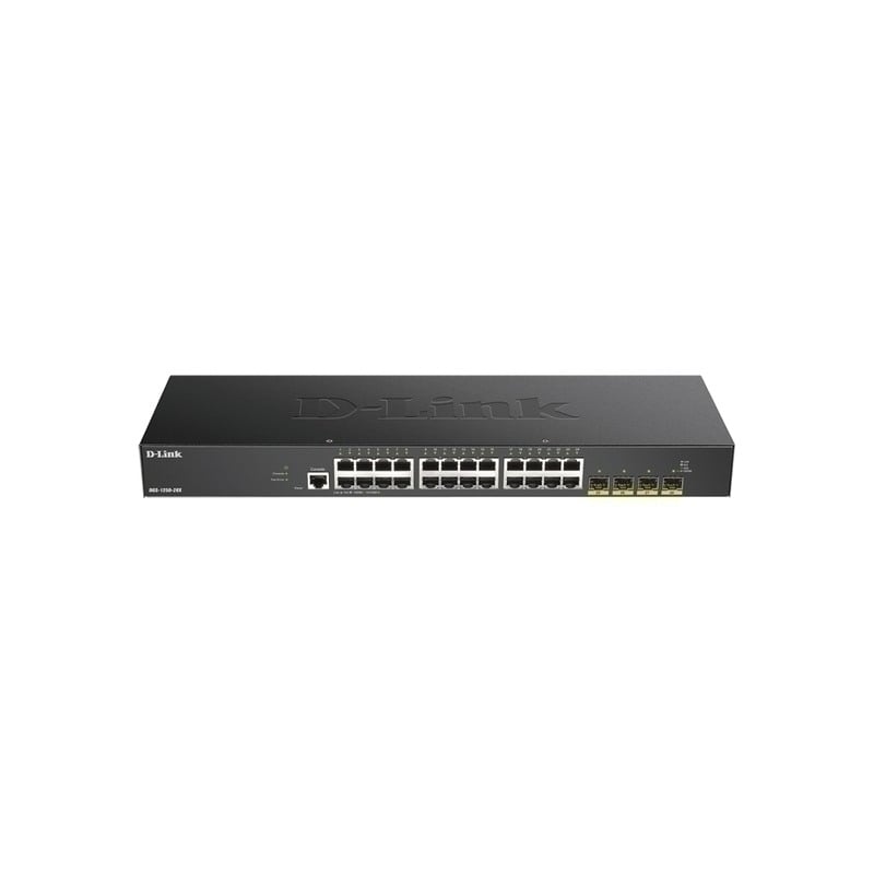 D-Link 28-Port Gigabit Smart Managed Switch with 24 RJ45 and 4 SFP+ 10G Ports D-Link 28-Port Gigabit Smart Managed Switch with 24 RJ45 and 4 SFP+ 10G Ports