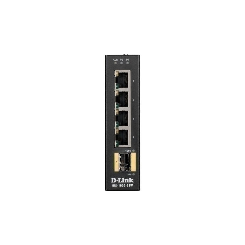 D-Link 5-Port Gigabit Industrial Switch with 1 SFP port D-Link 5-Port Gigabit Industrial Switch with 1 SFP port