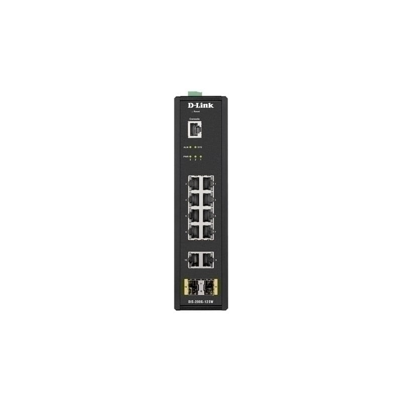D-Link 12-Port Gigabit Industrial Smart Managed Switch with 2 SFP ports D-Link 12-Port Gigabit Industrial Smart Managed Switch with 2 SFP ports