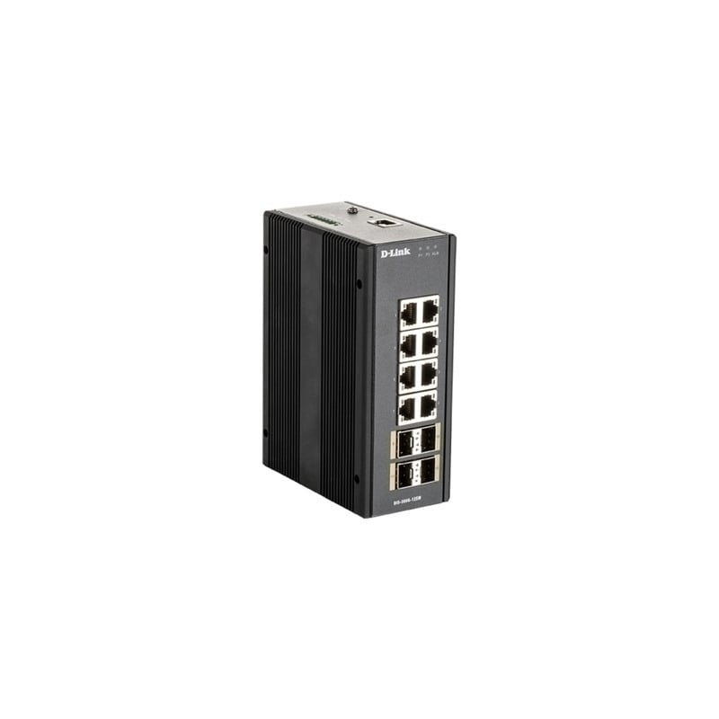 D-Link 12-Port Gigabit Industrial Managed Switch with 4 SFP ports D-Link 12-Port Gigabit Industrial Managed Switch with 4 SFP ports