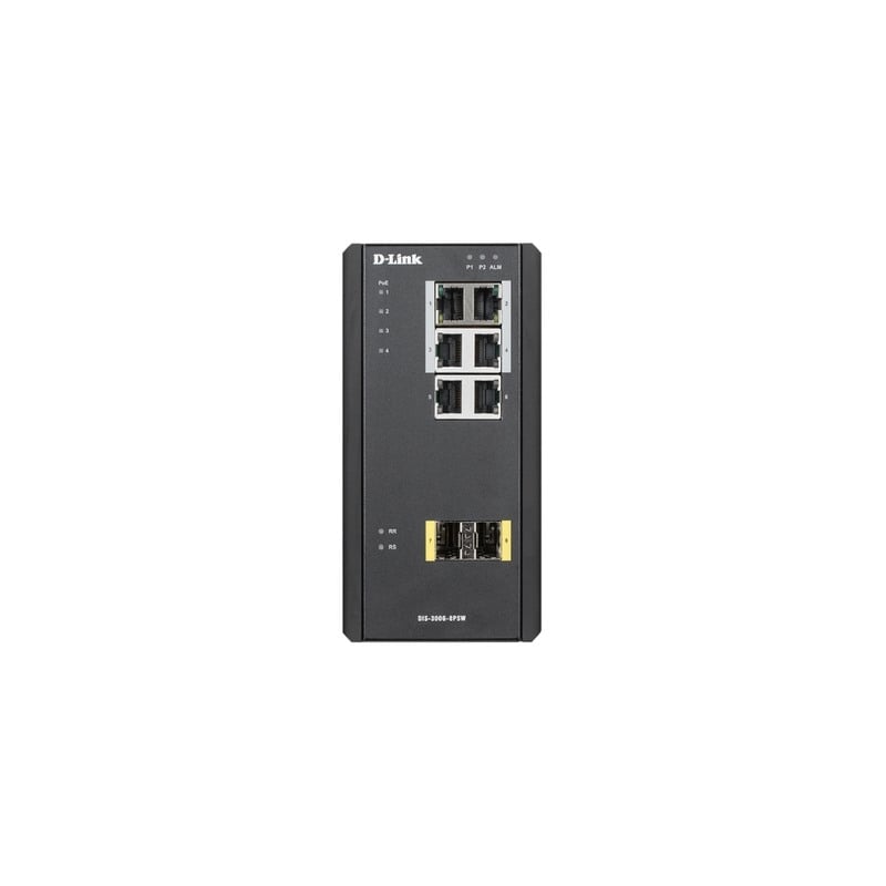 D-Link 8-Port Gigabit Industrial Managed PoE Switch with 2 SFP ports