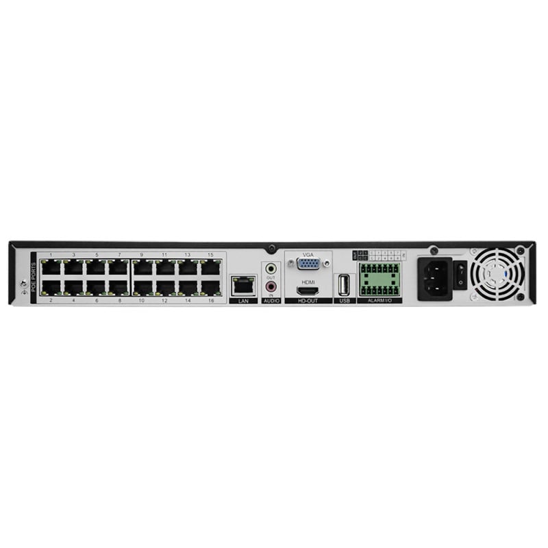 D-Link 16-Channel H.265 Network Video Recorder with 16 PoE ports