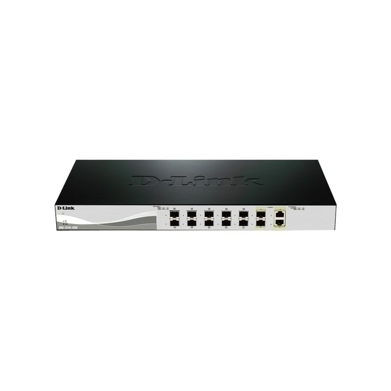 D-Link 12-Port 10 Gigabit Smart Managed Switch with 2 10GBase-T (Combo) ports D-Link 12-Port 10 Gigabit Smart Managed Switch with 2 10GBase-T (Combo) ports