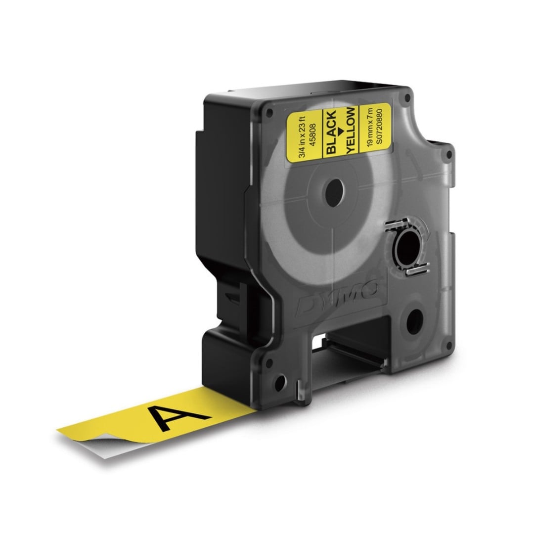 Dymo D1 Label - Black on Yellow - 9mm x 7m - S0720730 / SD40918