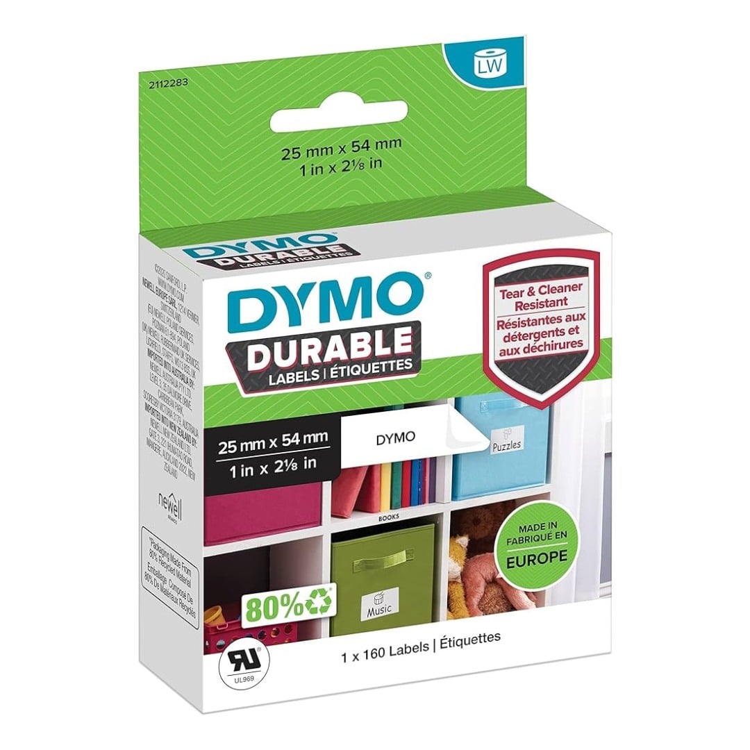Dymo 1976411 LabelWriter Durable Industrial Small Labels 25 x 54mm