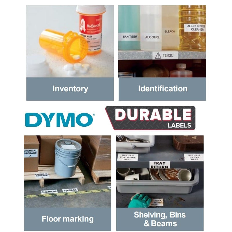 Dymo 1933087 LabelWriter Durable Industrial Large Shelving Labels 59 x 190mm
