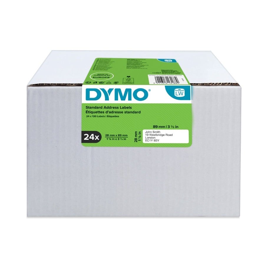 Dymo S0722360 / SD99010 / S0722370 LabelWriter Standard Address Labels 28 x 89mm 24 PACK