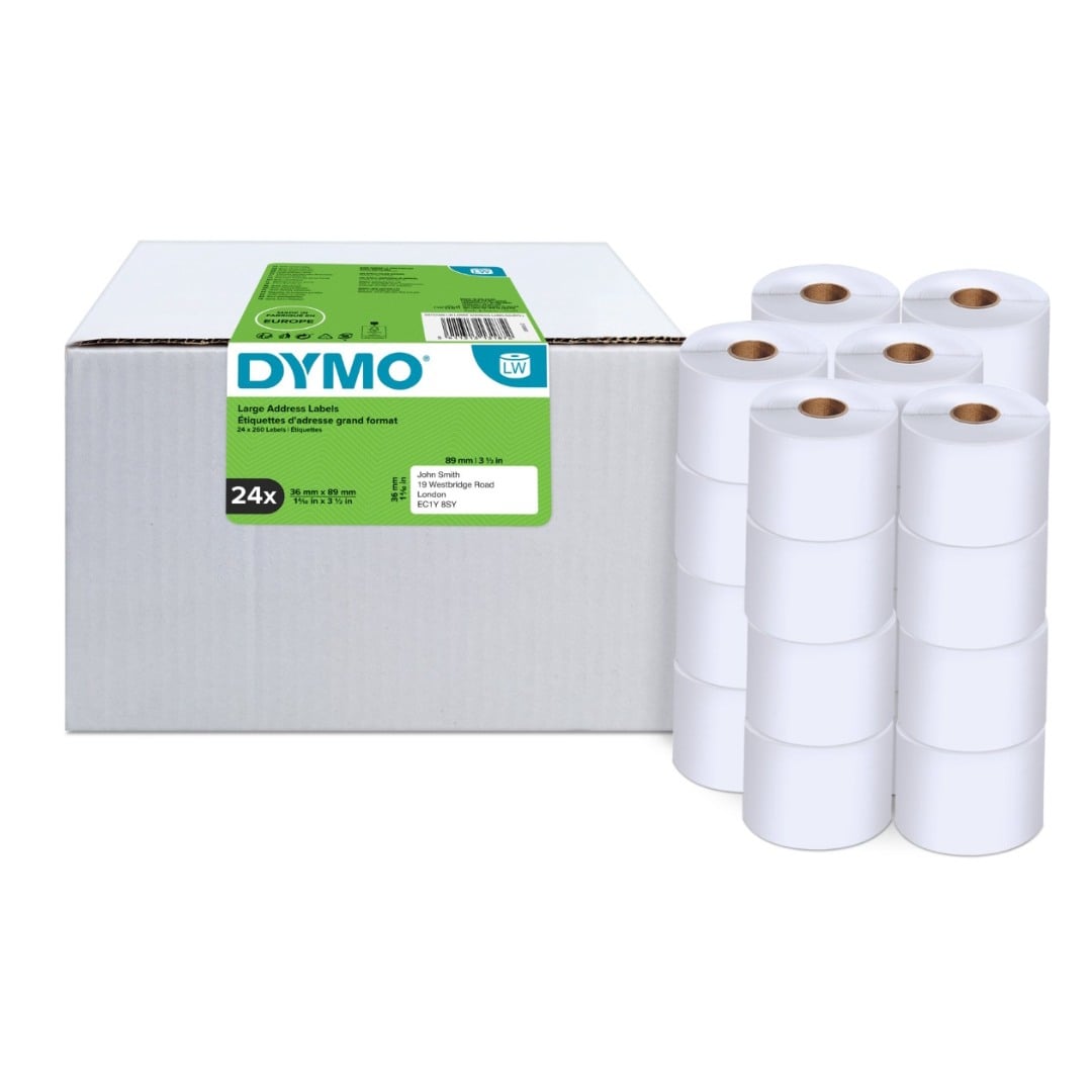 Dymo S0722390 / SD99012 / S0722400 LabelWriter Large Posting Address Labels 36 x 89mm 24 PACK