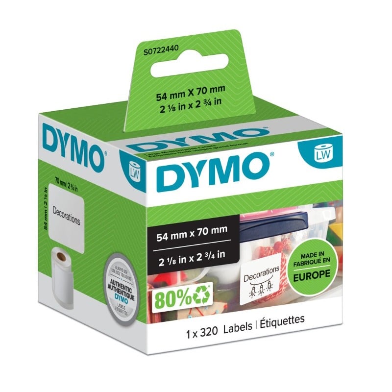Dymo SD99015 / S0722440 LabelWriter Large Multipurpose Labels 54 x 70mm