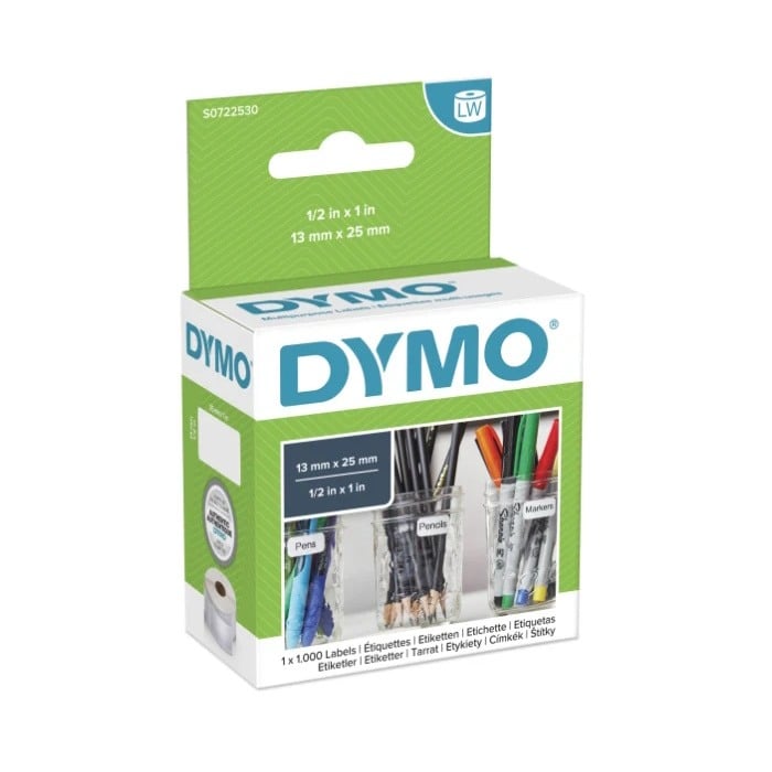 Dymo SD11353 / S0722530 LabelWriter Extra Small Multipurpose Labels 25 x 13mm 2 Up