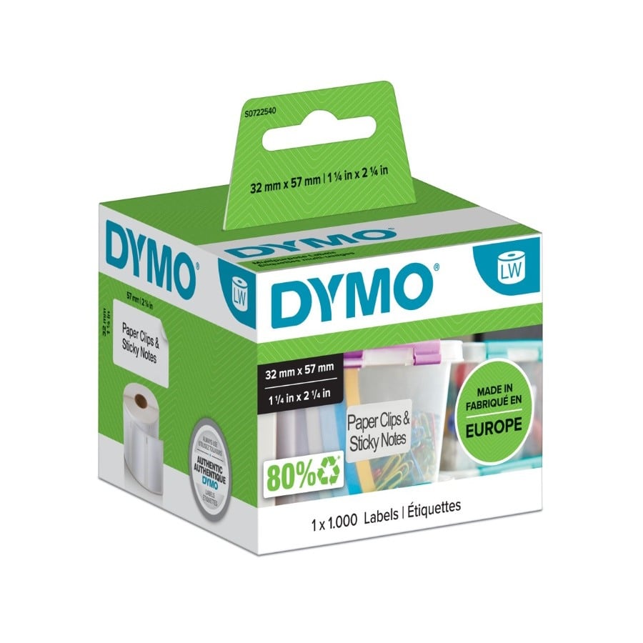 Dymo SD11354 / S0722540 LabelWriter Medium Multipurpose Labels 57 x 32mm Dymo SD11354 / S0722540 LabelWriter Medium Multipurpose Labels 57 x 32mm