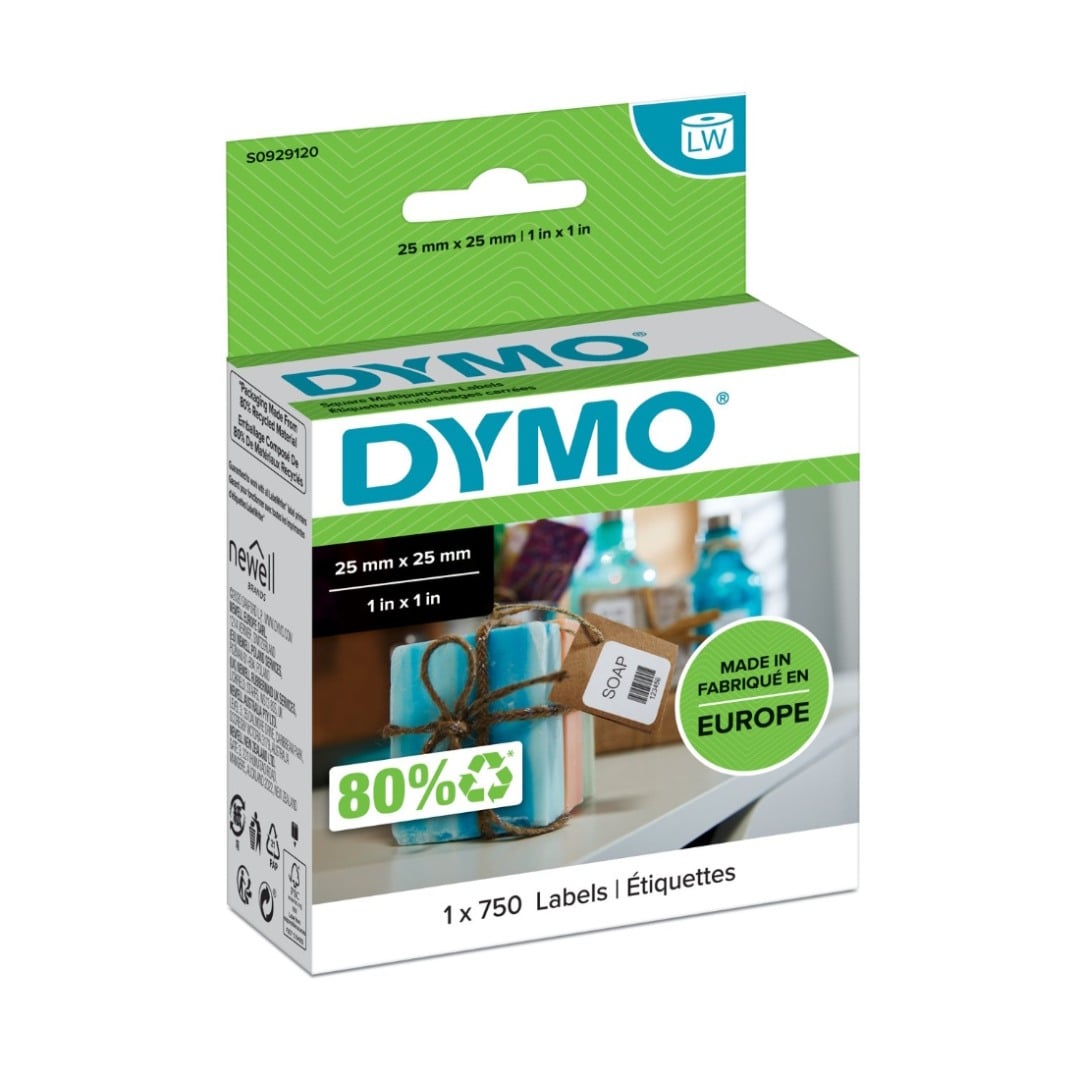 Dymo S0929120 LabelWriter Square Multipurpose Labels 25 x 25mm