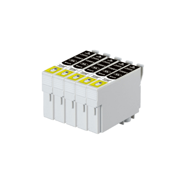 Compatible Epson 200XL Black Ink 5 PACK