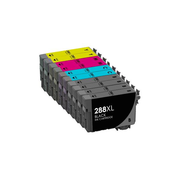 Compatible Epson 288XL Ink High Yield Double Value Pack PLUS 2 EXTRA BLACKS