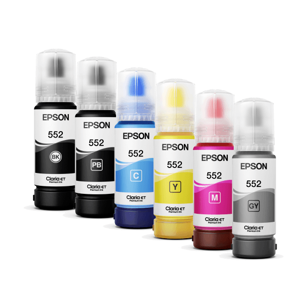 Genuine Epson T552 EcoTank Ink Bottle Value Pack