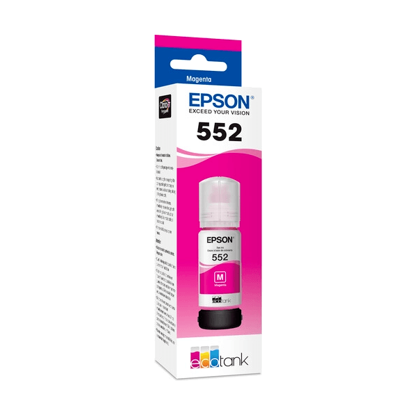 Genuine Epson T552 EcoTank Magenta Ink Bottle