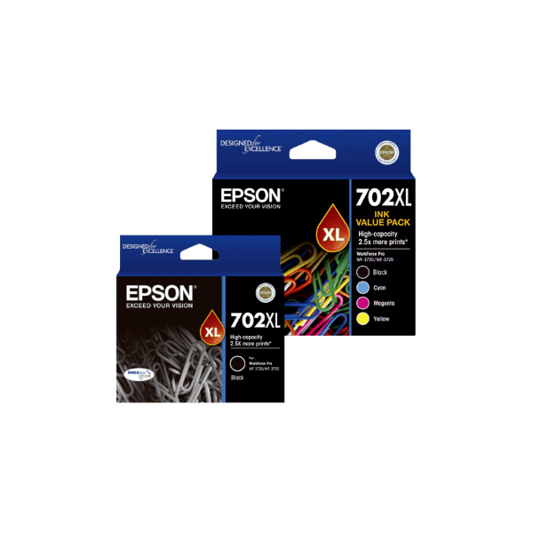 Genuine Epson 702XL Ink Value Pack PLUS EXTRA BLACK