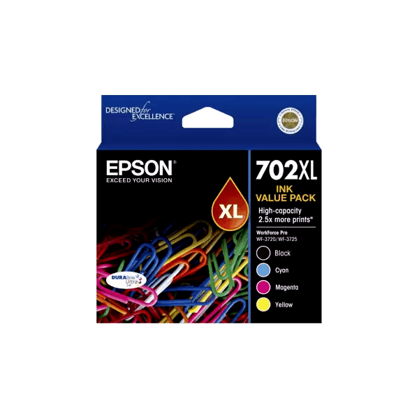 Genuine Epson 702XL Ink Value Pack