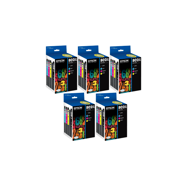 Genuine Epson 802XL 20 Cartridge Ink Value Pack