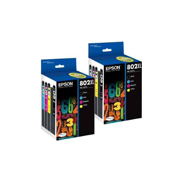 Genuine Epson 802XL Ink Double Value Pack