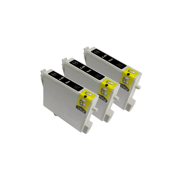 Compatible Epson T0491 Black Ink 3 PACK Compatible Epson T0491 Black Ink 3 PACK