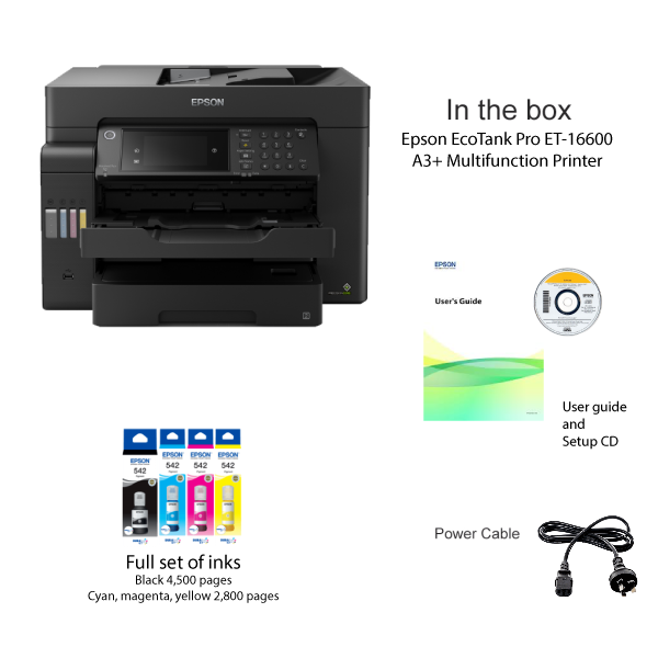 Epson WorkForce Pro ET-16600 A3 EcoTank Inkjet Multifunction Printer