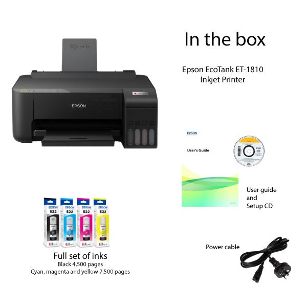 Epson EcoTank ET-1810 Inkjet Printer