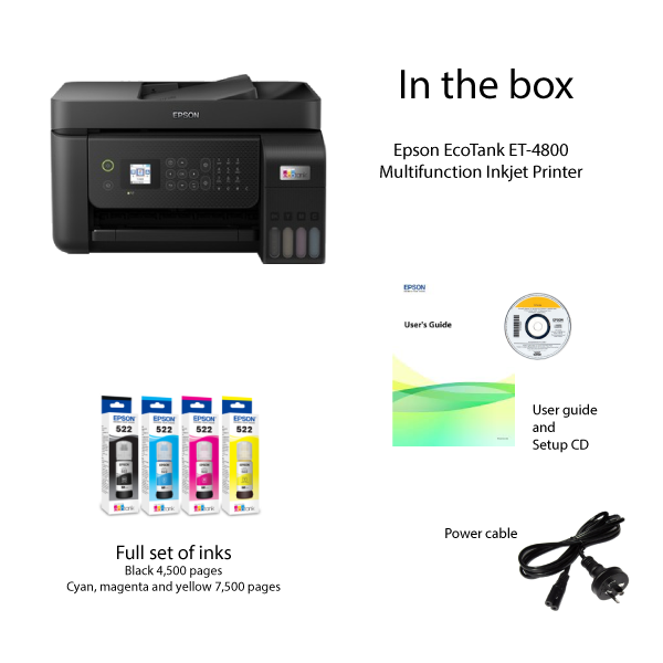 Epson EcoTank ET-4800 Inkjet Multifunction Printer