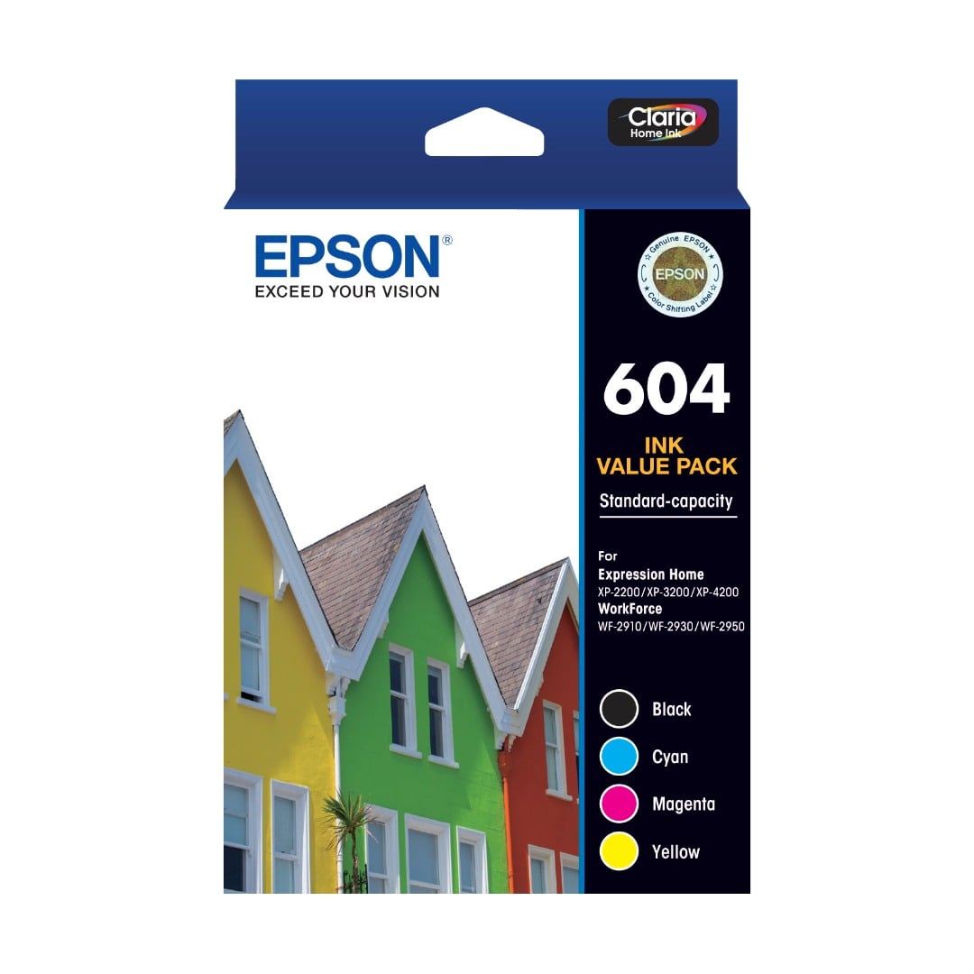 Genuine Epson 604 Ink Cartridge Combo Value Pack