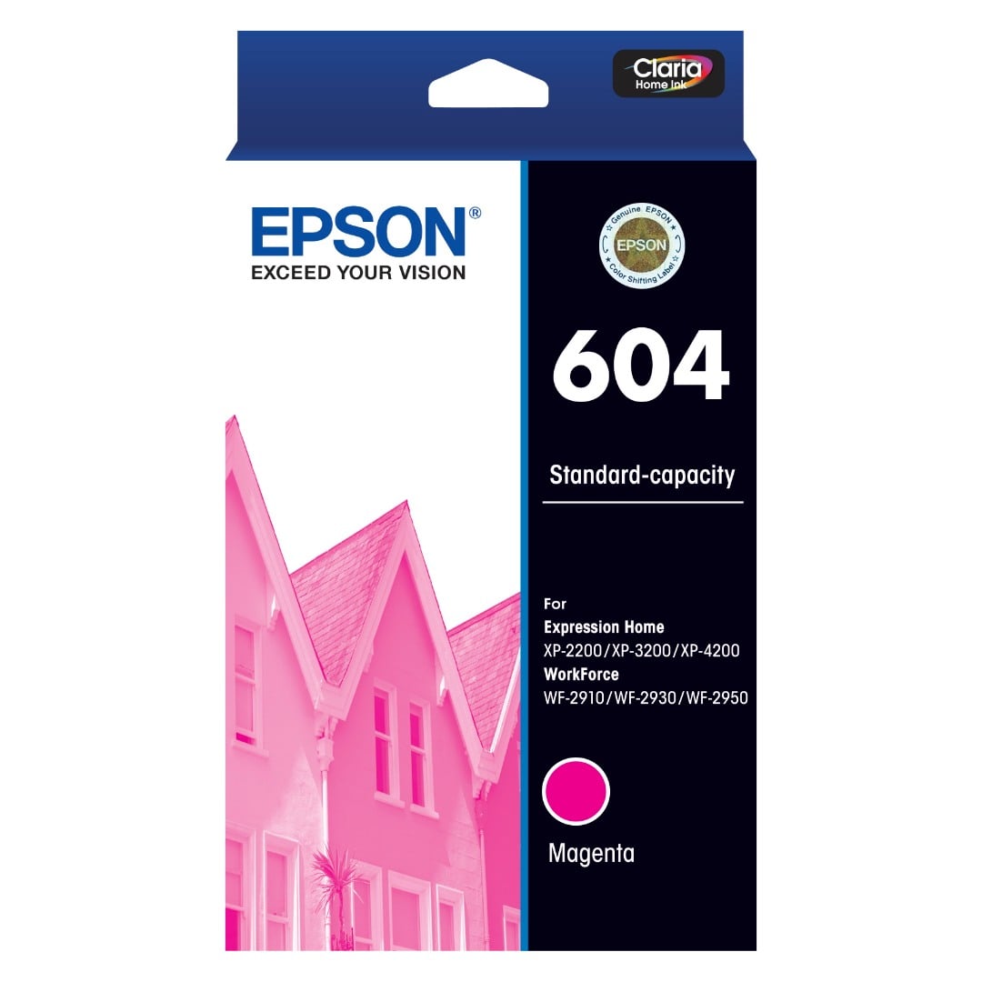 Genuine Epson 604 Magenta Ink Cartridge