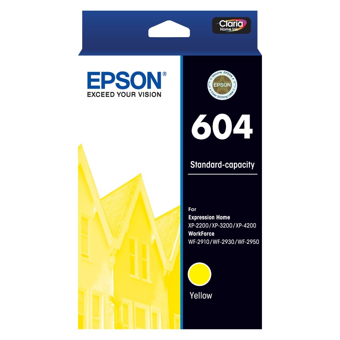 Genuine Epson 604 Yellow Ink Cartridge
