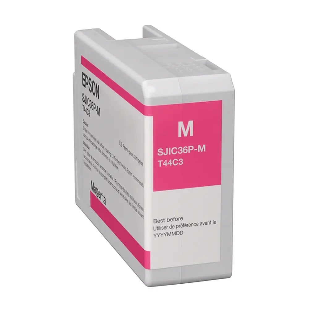 Genuine Epson SJIC36P-M Magenta Ink Cartridge C13T44C340 Genuine Epson SJIC36P-M Magenta Ink Cartridge C13T44C340