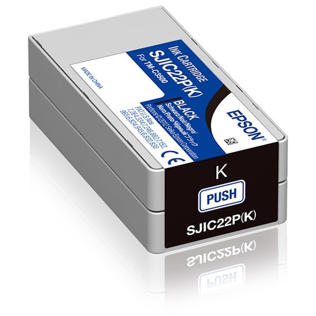 Genuine Epson SJIC22P Black Ink Cartridge C33S020577 Genuine Epson SJIC22P Black Ink Cartridge C33S020577
