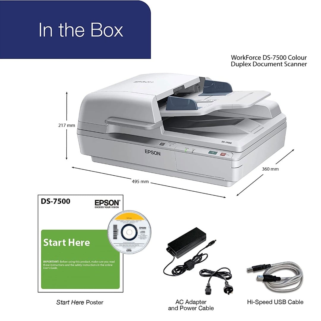 Epson WorkForce DS-7500 Flatbed Desktop Scanner