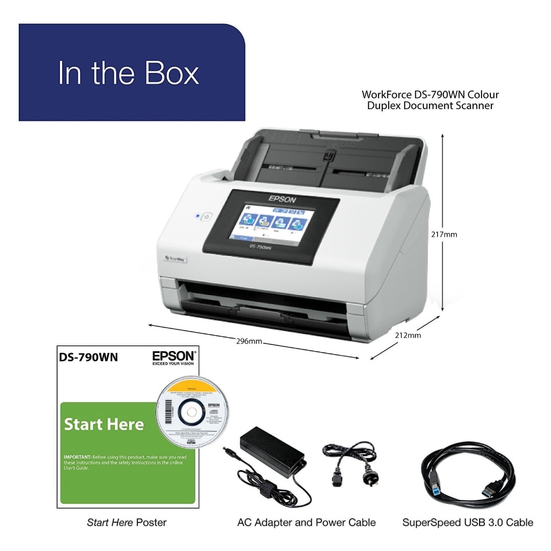 Epson WorkForce DS-790WN Document Scanner