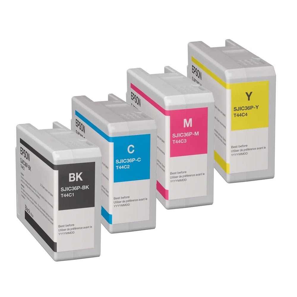 Genuine Epson SJIC36P Ink Cartridge Combo Value Pack With Gloss Black Genuine Epson SJIC36P Ink Cartridge Combo Value Pack With Gloss Black