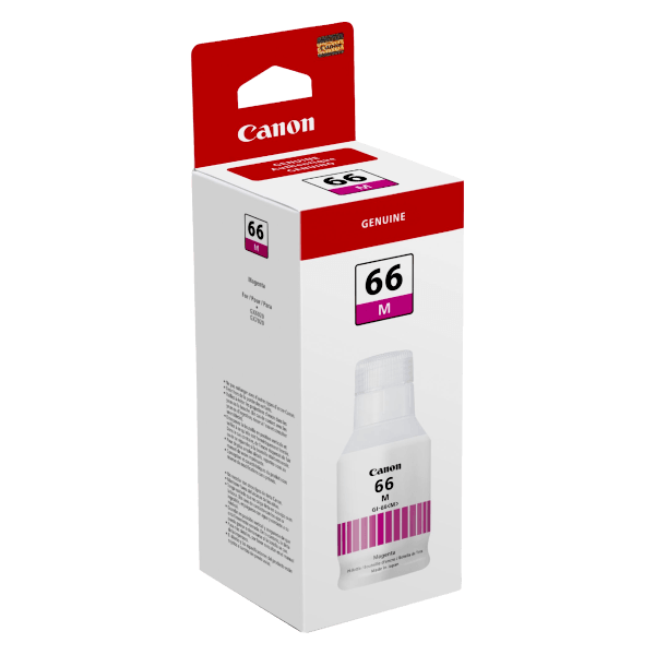 Genuine Canon Maxify GI-66 Pigment Magenta Ink Bottle GI66M