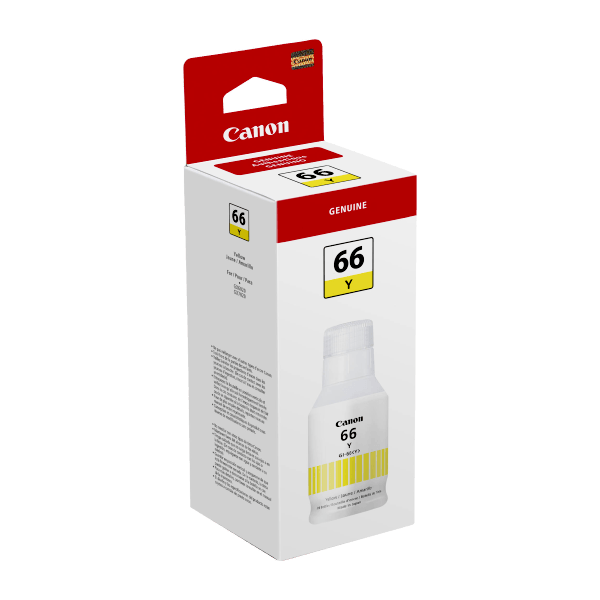 Genuine Canon Maxify GI-66 Pigment Yellow Ink Bottle GI66Y