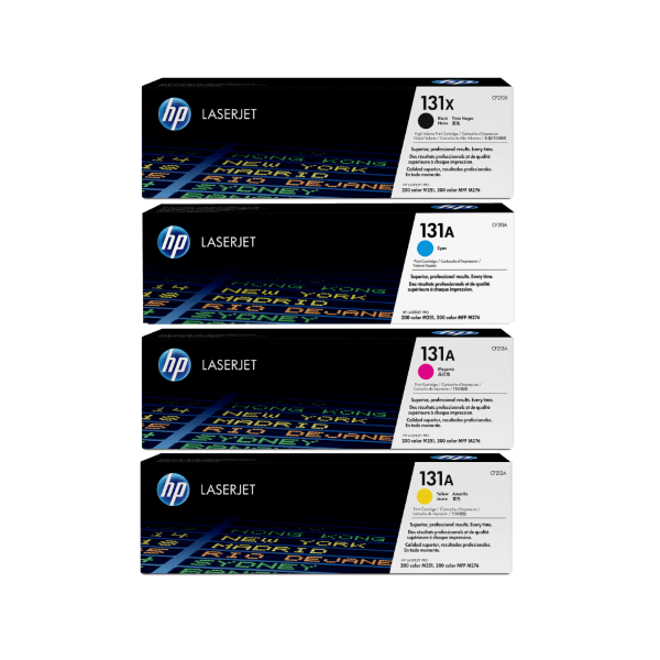 Genuine HP 131A 131X Toner Cartridge Value Pack (inc High Yield Black)