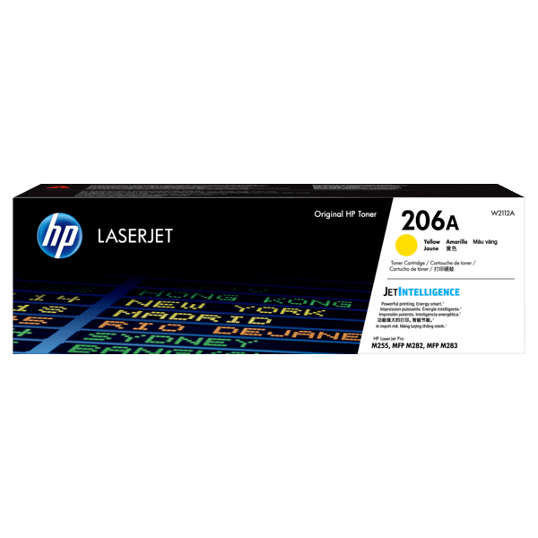 Genuine HP 206A Yellow Toner W2112A