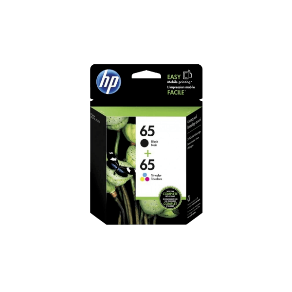 Genuine HP 65 Combo Pack Ink Cartridges 3JB07AA