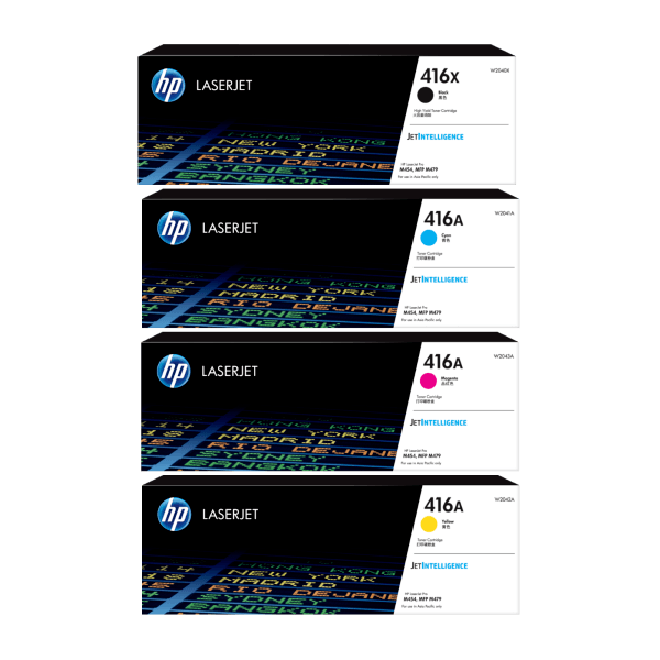 Genuine HP 416X Black 416A Colours Toner Value Pack