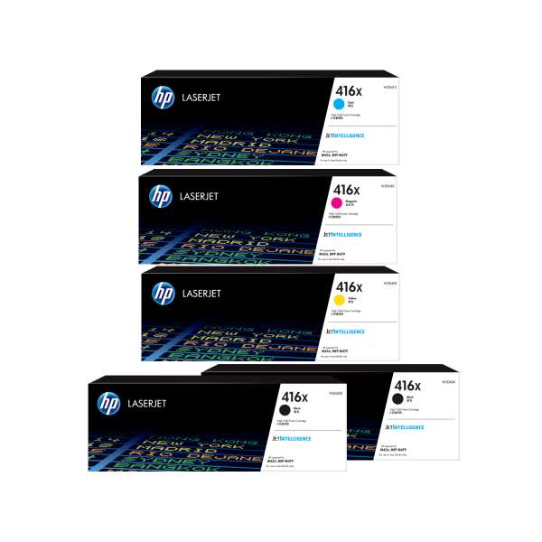 Genuine HP 416X Toner Value Pack High Yield PLUS EXTRA BLACK