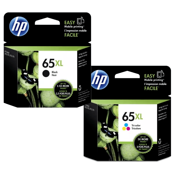 Genuine HP 65XL Combo Pack Ink Cartridges T0A37BN