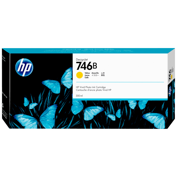 Genuine HP 746b 3WX38A Yellow Ink 300ml (replaces P2V79A)
