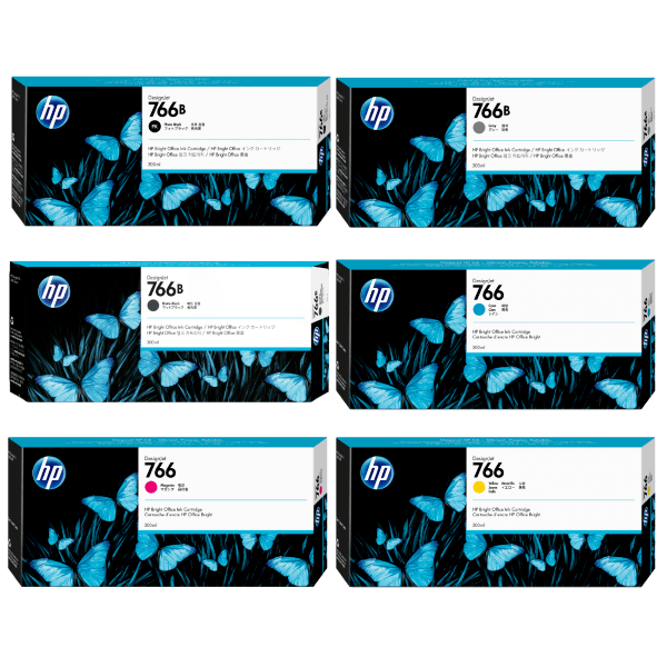 Genuine HP 766 766b 300ml Ink Combo Value Pack