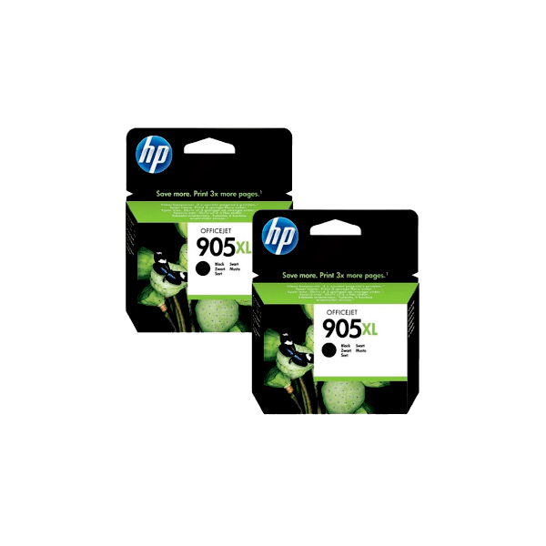Genuine HP 905XL Black Ink High Yield T6M17AA 2 PACK